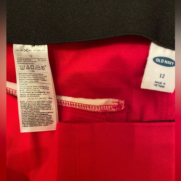 💕2 for $25💕Red ankle pants 12 NWOT - Picture 4 of 6